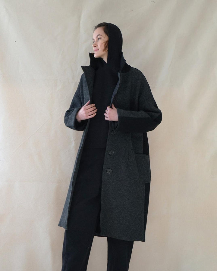 "Coming And Going" Coat - Black