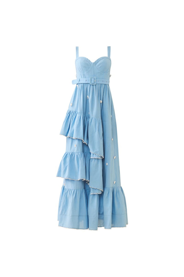 Reba Dress - Pearly Blue
