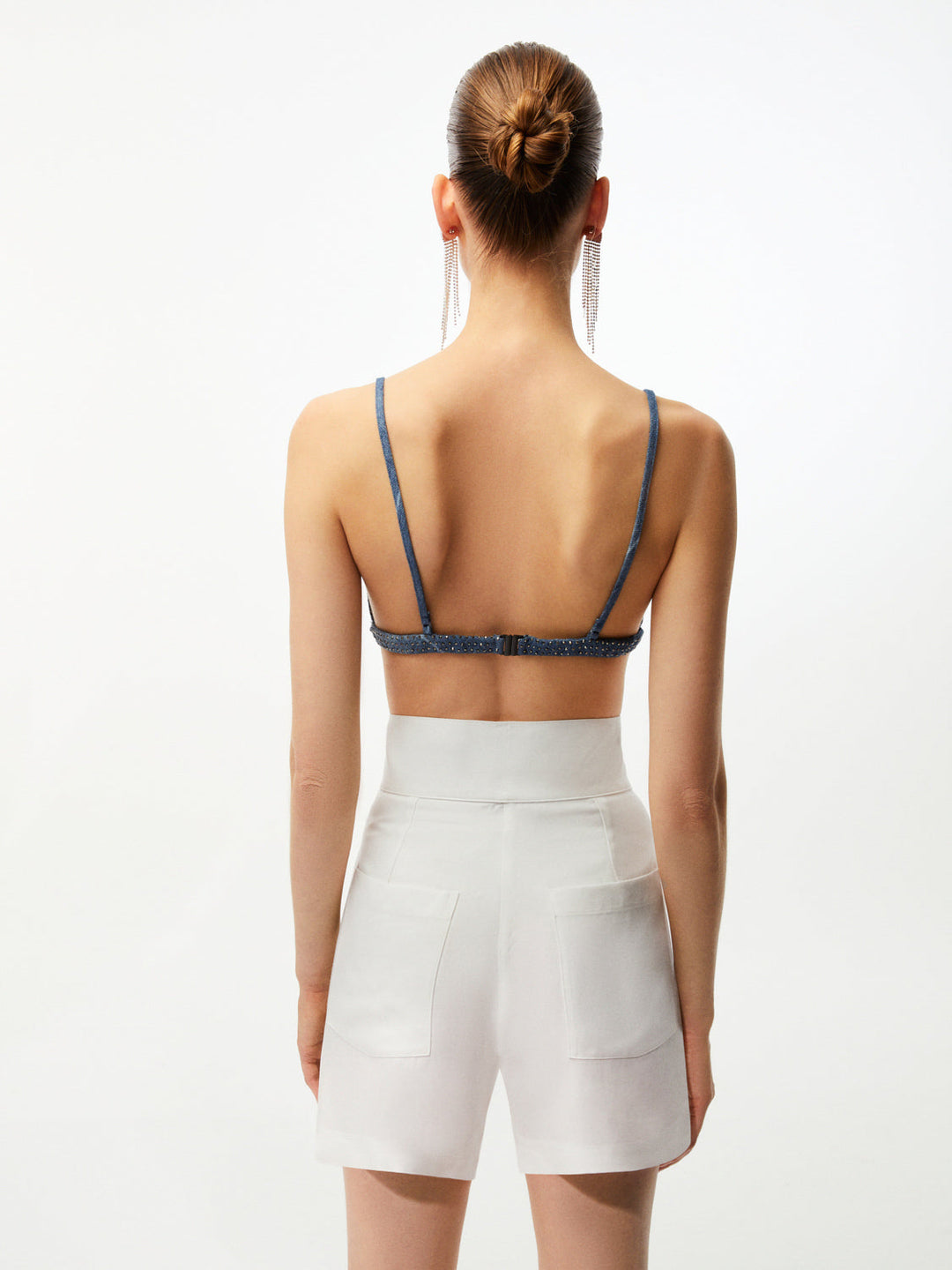 Embellished Shorts - Ecru