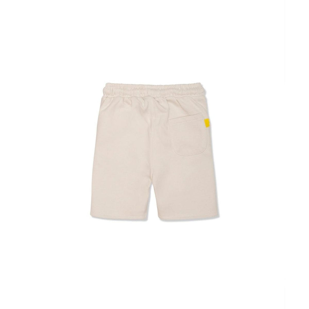 Recycled Cotton Natural Kid Shorts - Natural