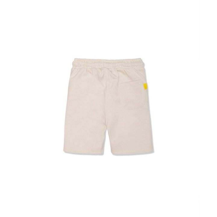 Recycled Cotton Natural Kid Shorts - Natural
