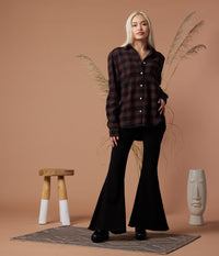 Shiloh Unisex Flannel - Espresso Plaid