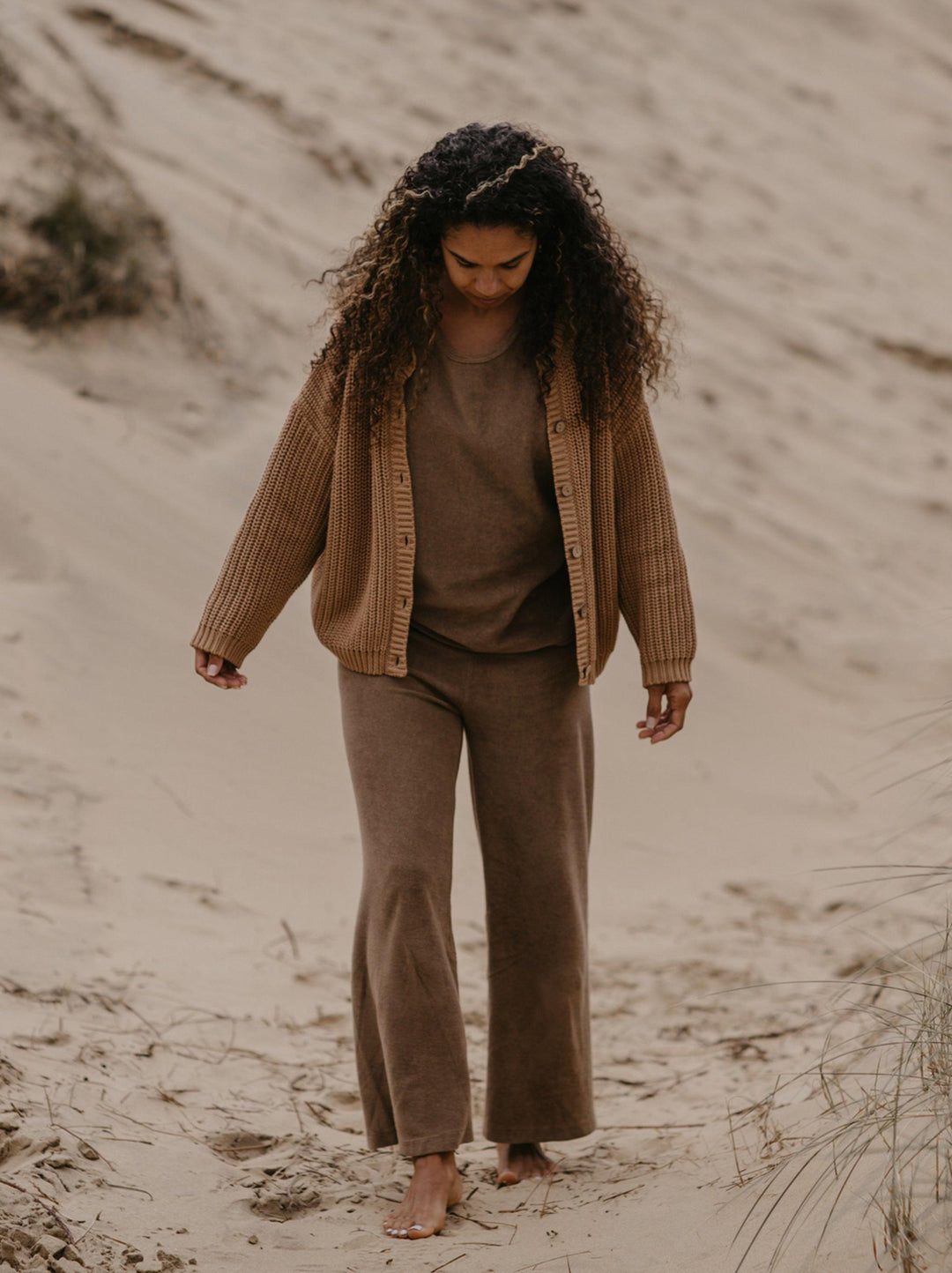The Oversized Terry Top - Women's - Walnut