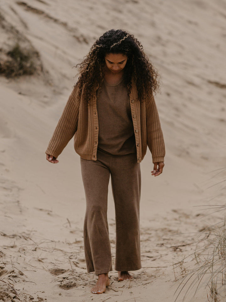 The Oversized Terry Top - Women's - Walnut