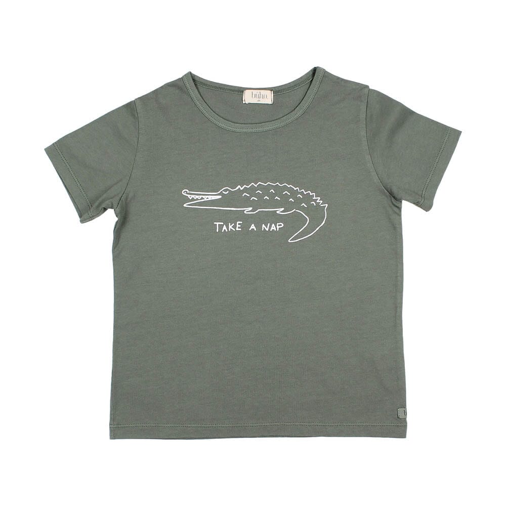 Crocodile T-Shirt - Kaki T-Shirts Buho 