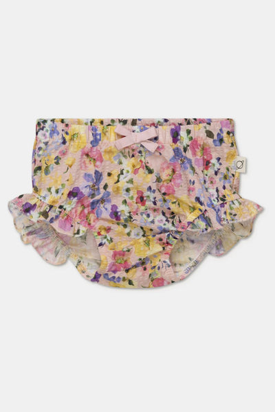 Seersucker floral baby bloomers - Unique