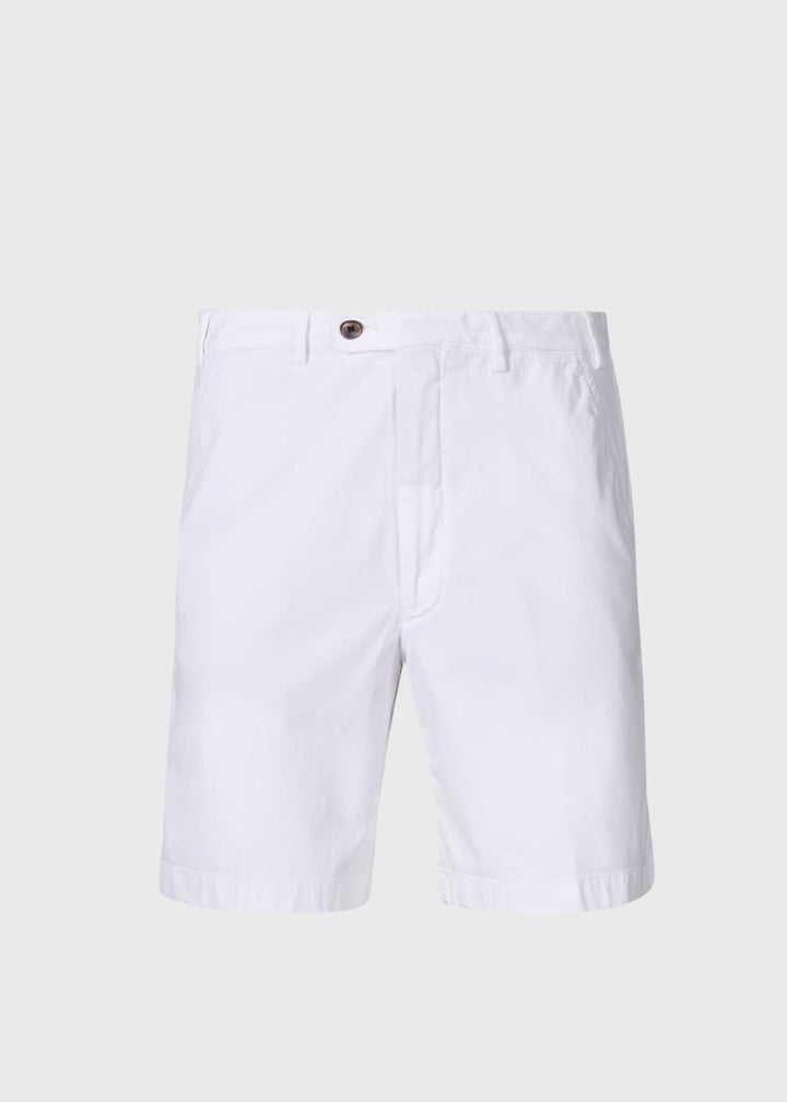 Cotton Tricotine Bermuda Short - Cream