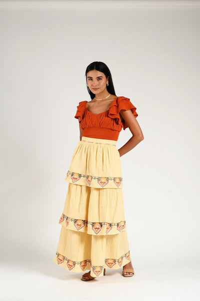Daisy Blouse - Terracotta
