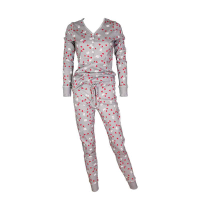 Women's Jogger/Henley Pajama Set - Xoxo