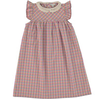 Alice Collar Dress - Blossom Check