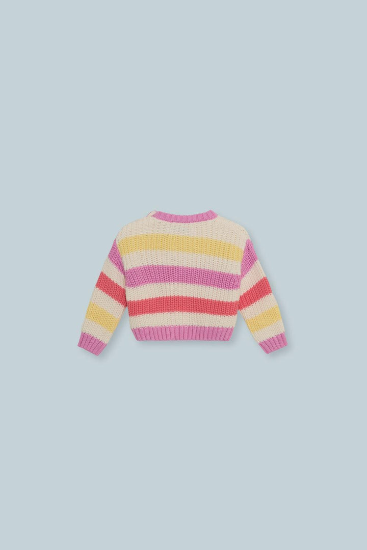Celosia Baby Jumper Pink Lavander Stripes