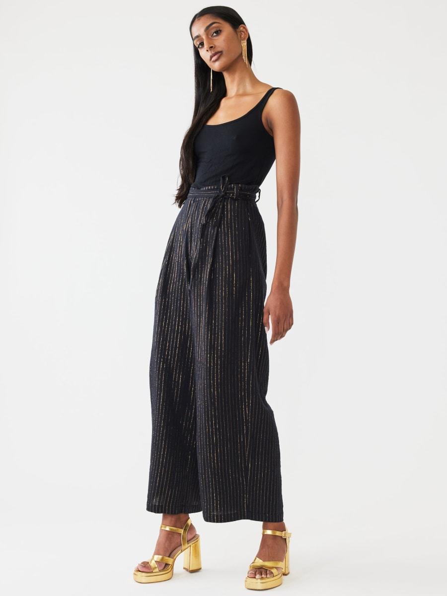 Willow Pant - Black Lurex