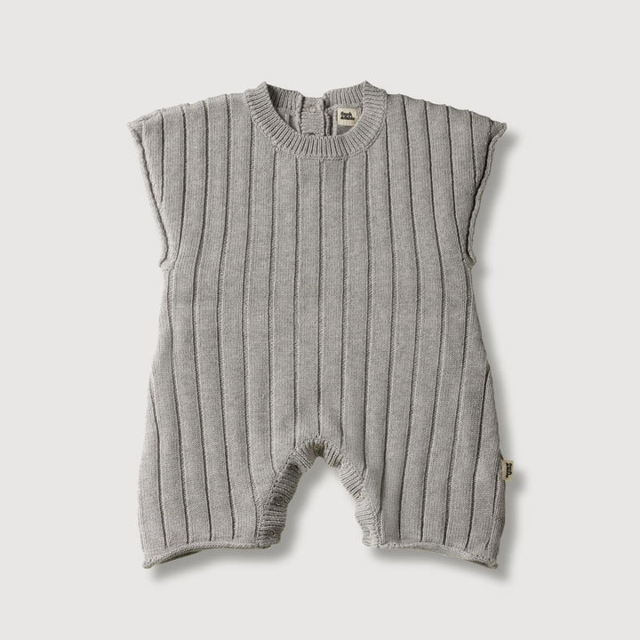 Knitted Playsuit - Gray Melange