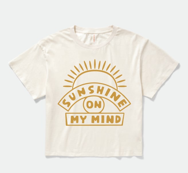 Sunshine Mind Relaxed Tee - Stone