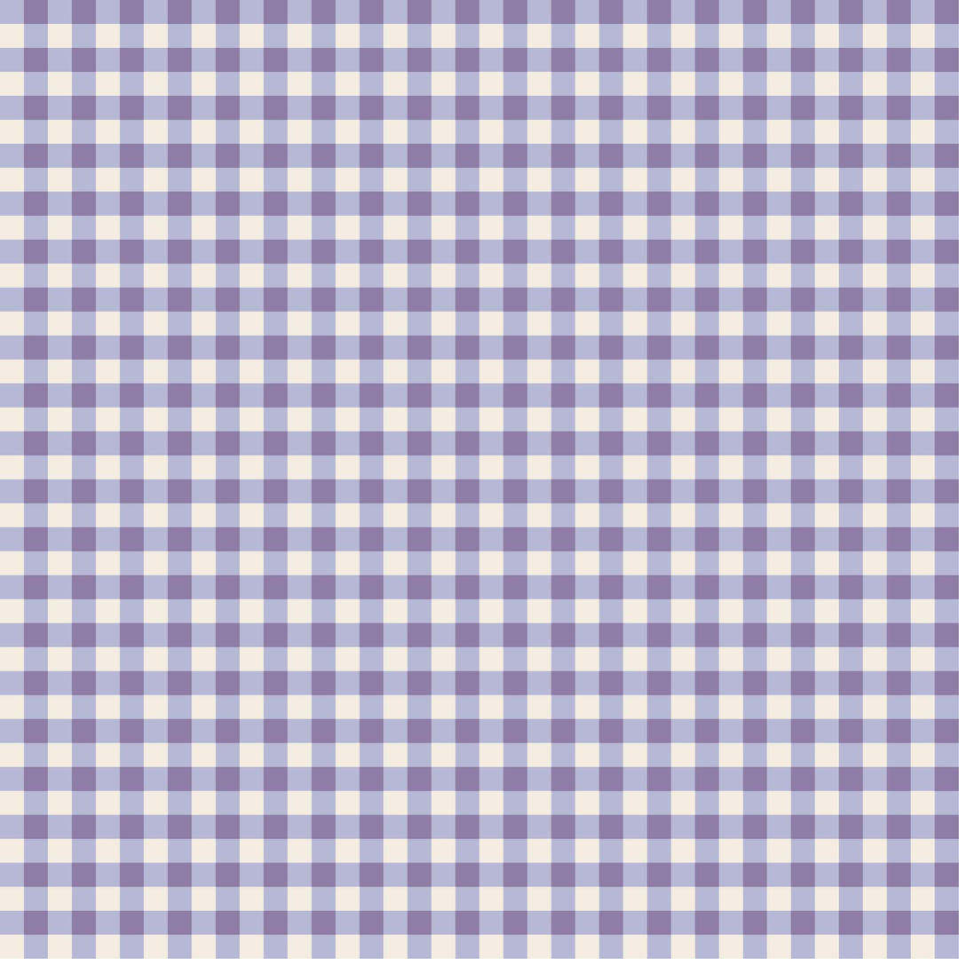 Crib Sheet - Purple Gingham