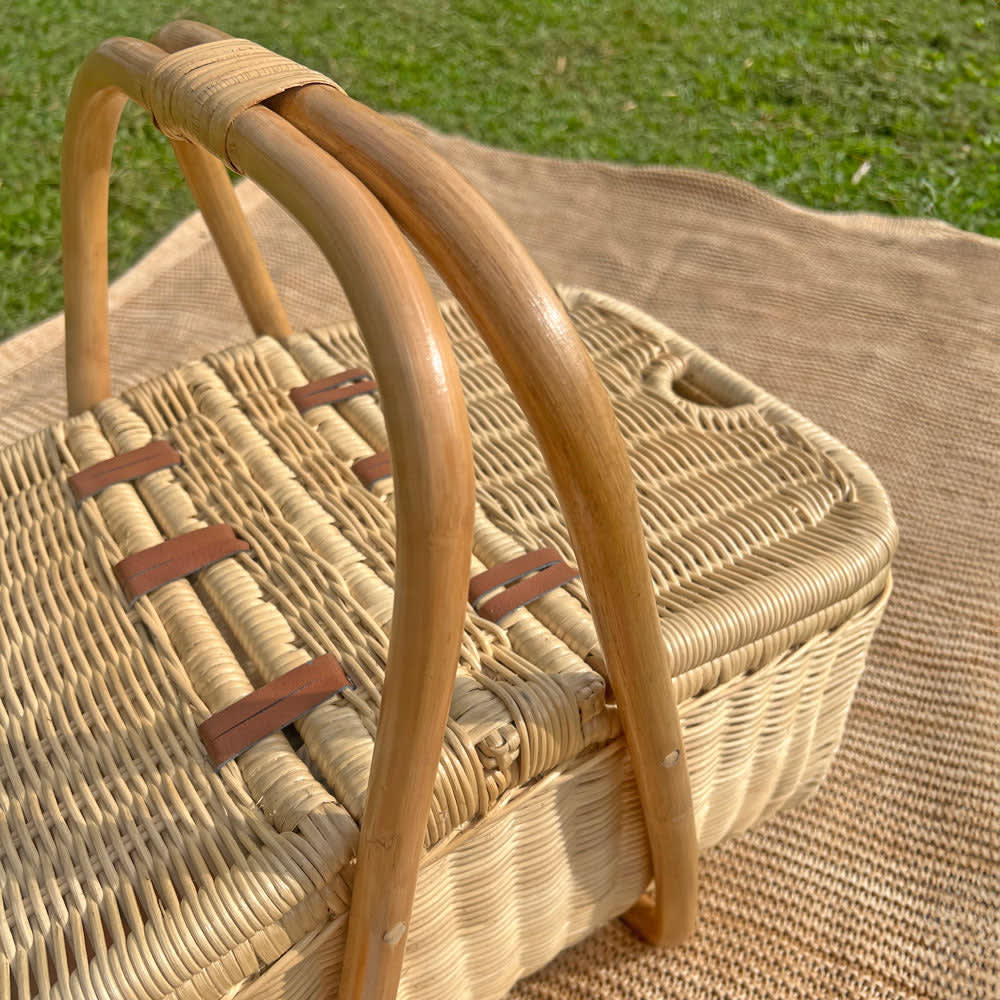 Aurelie Rattan Picnic Basket