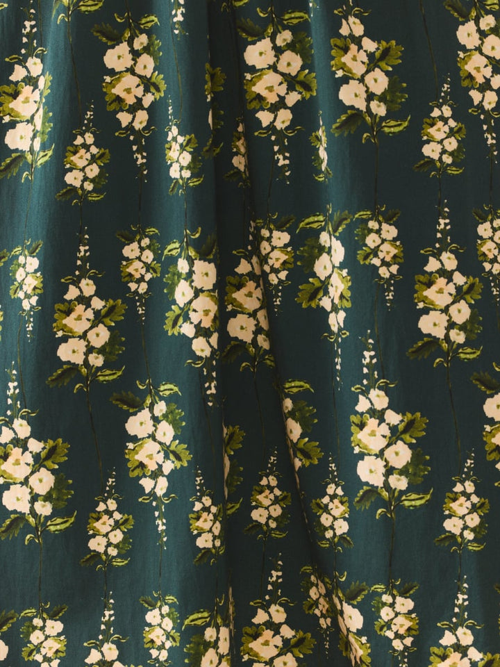 Mimi Dress x McKenzie DePinto - Deep Green With Cream Larsen Floral