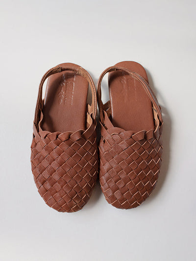 The Woven Sandal - Tan