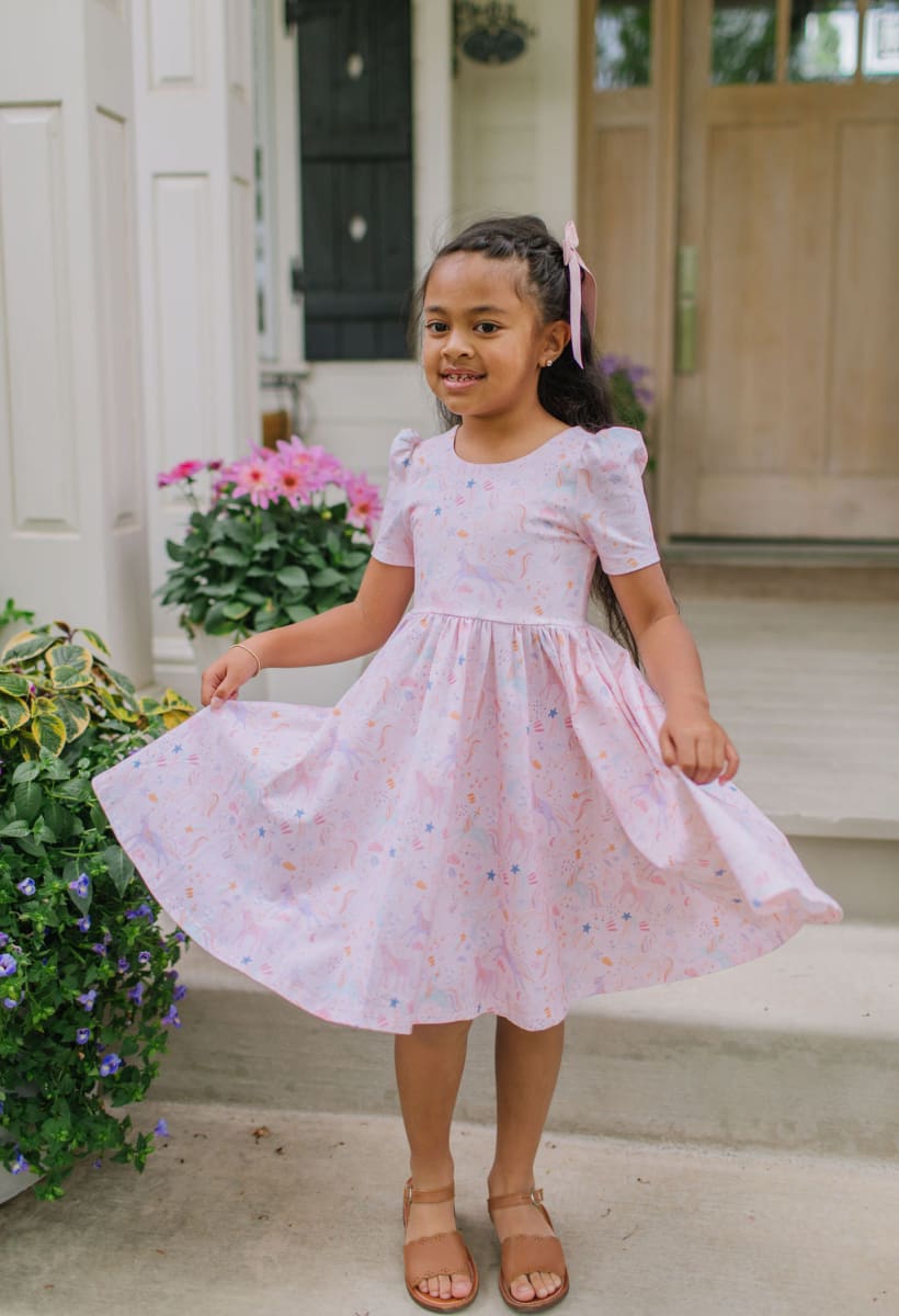 Puff Dress - Dreamy Unicorn