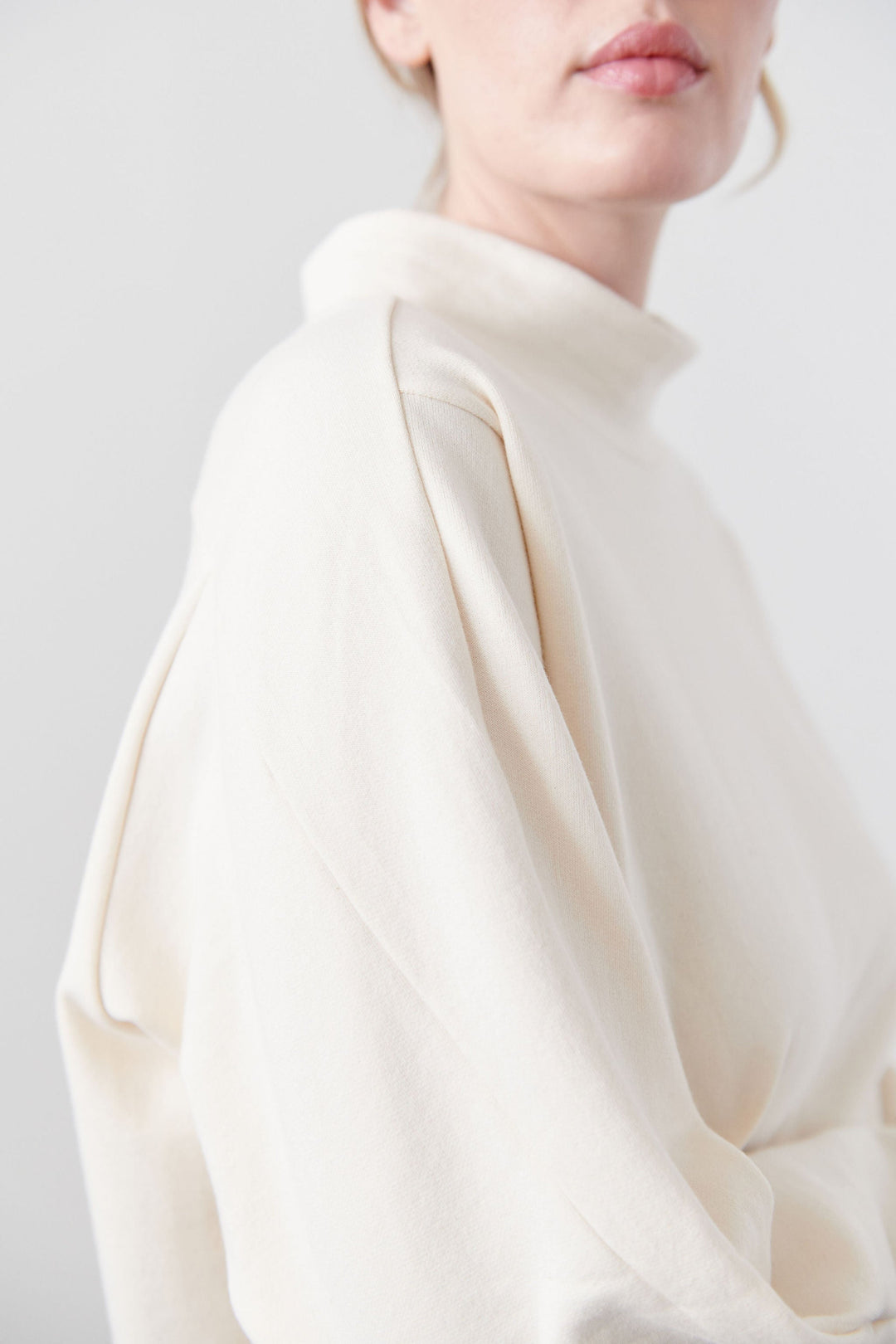 Mockneck Sweatshirt - Natural