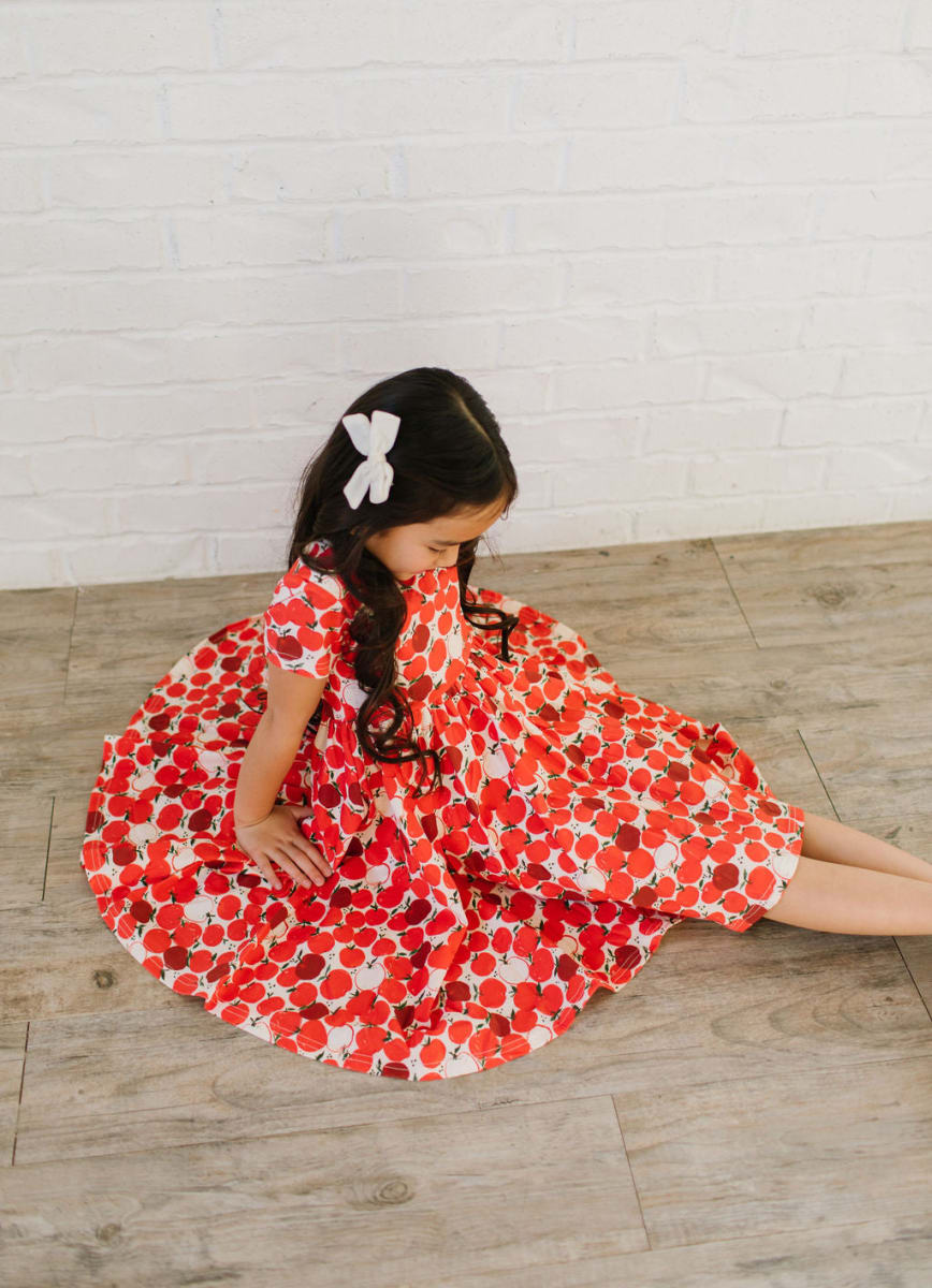 Classic Twirl Dress - Apple