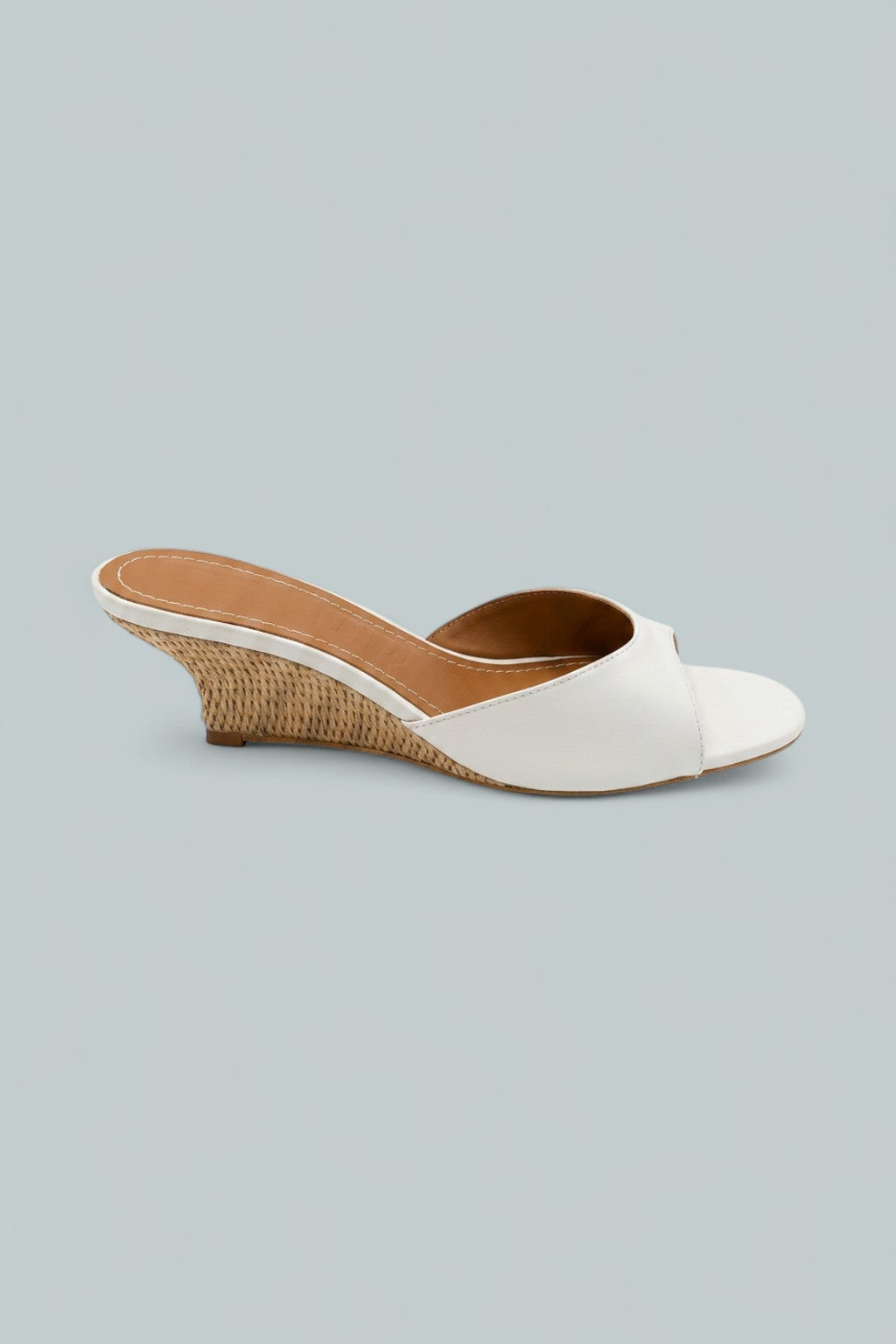 Brigitte Leather Wedge Sandals - Papernatu