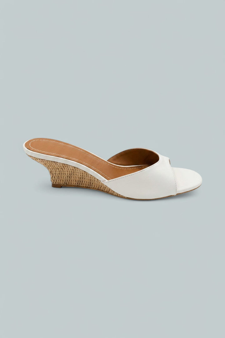 Brigitte Leather Wedge Sandals - Papernatu