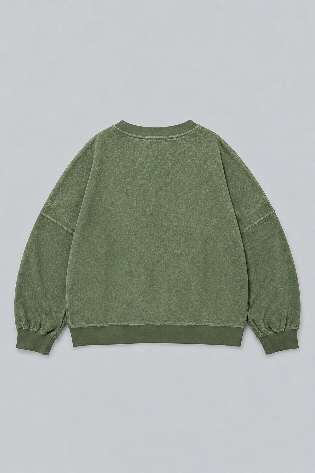 Oversized Reversed Jersey Sweatshirt - Emerald