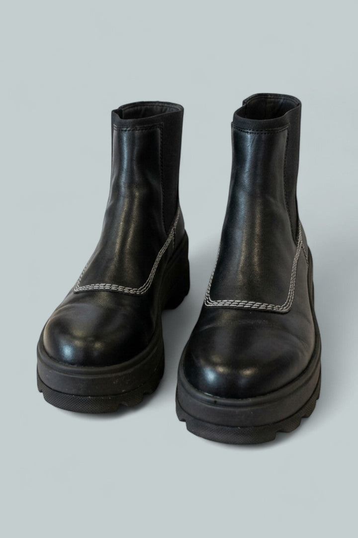 Women's Joan Frwd Platform Chelsea Boots - Black/Bleached Ceramic
