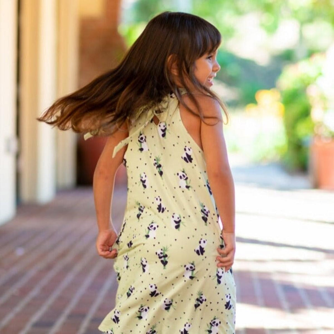 Tieback Dress - Panda Mint