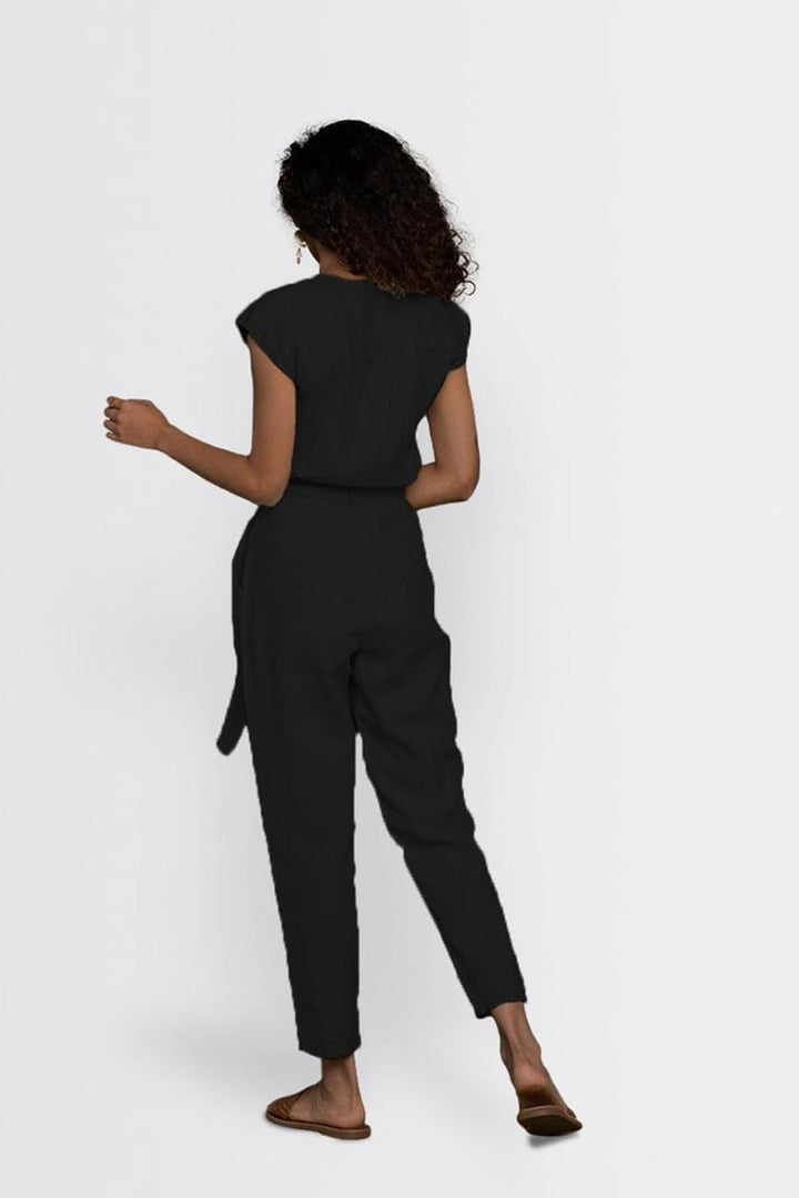 Hemp Noir Jumpsuit - Black