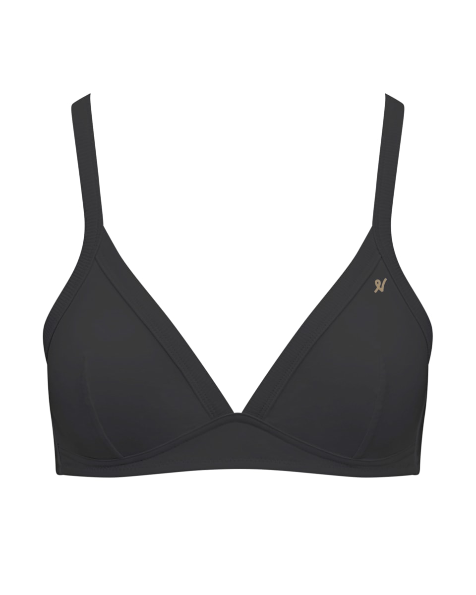 The Organic Cotton Easy Does It Bralette - Black