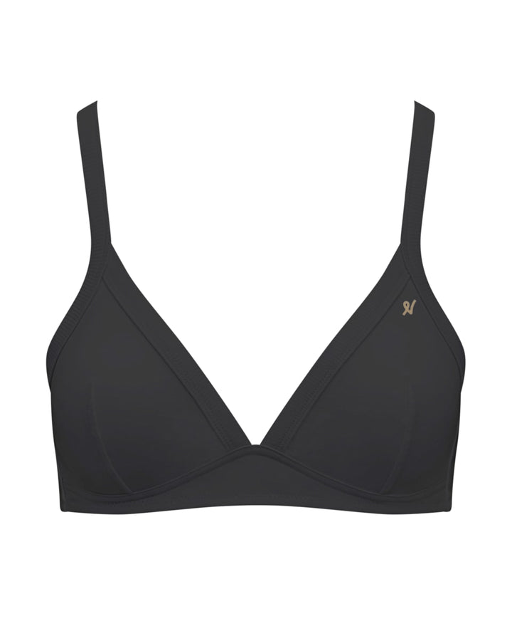 The Organic Cotton Easy Does It Bralette - Black