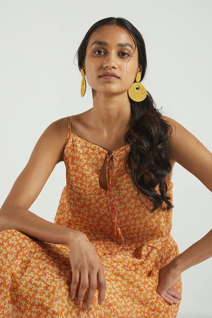Sunset To Sunrise Dress - Dizzy Mustard
