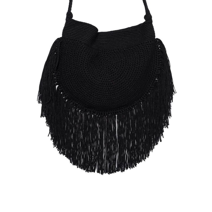 Fringe Boho Bag - Black