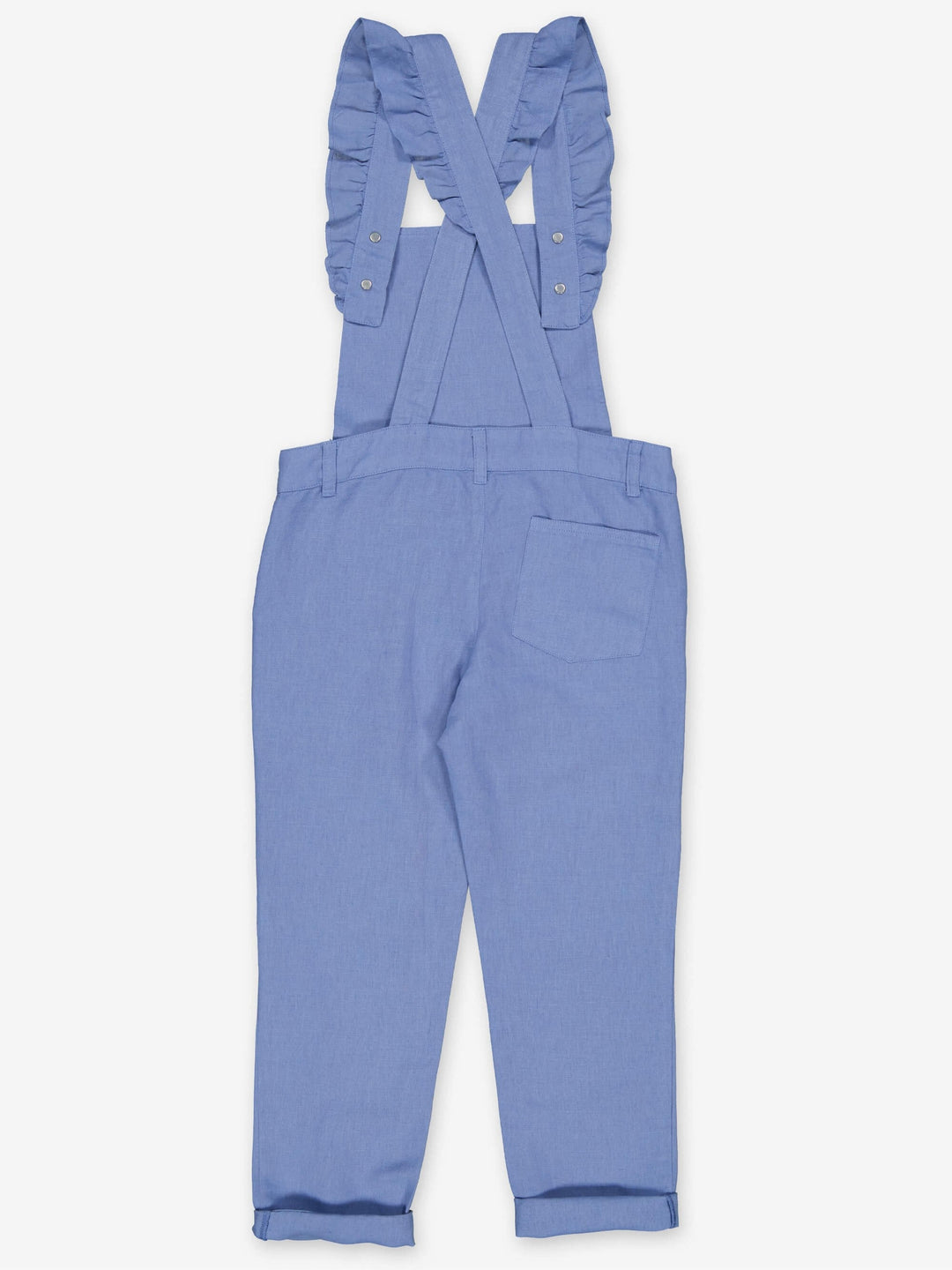 Georgette Linen Overall - Thistle Blue