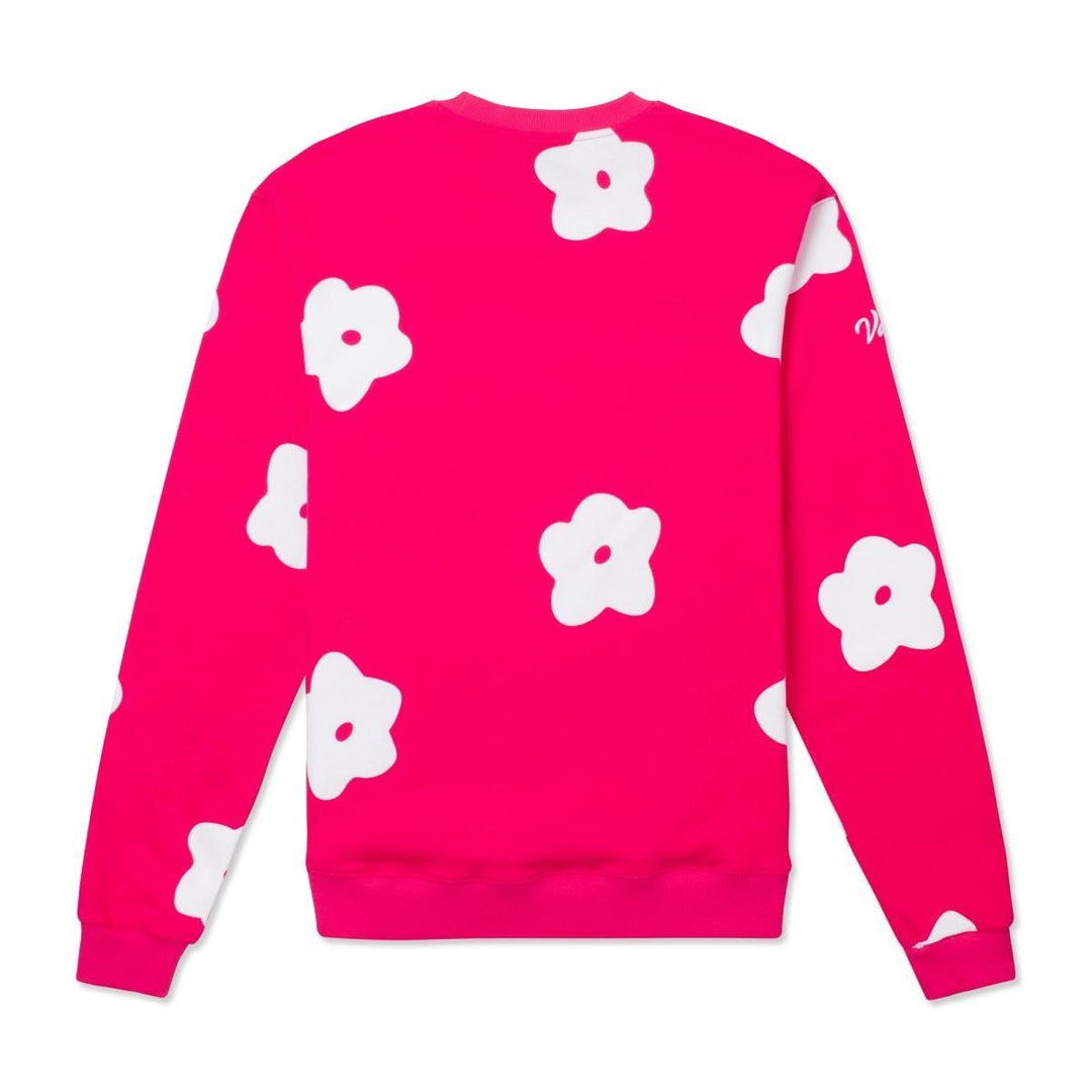 Flower Patch Crewneck Sweatshirt - Fuchsia