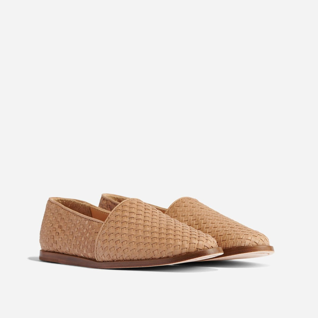 Mara Woven Slip On - Almond - FINAL SALE