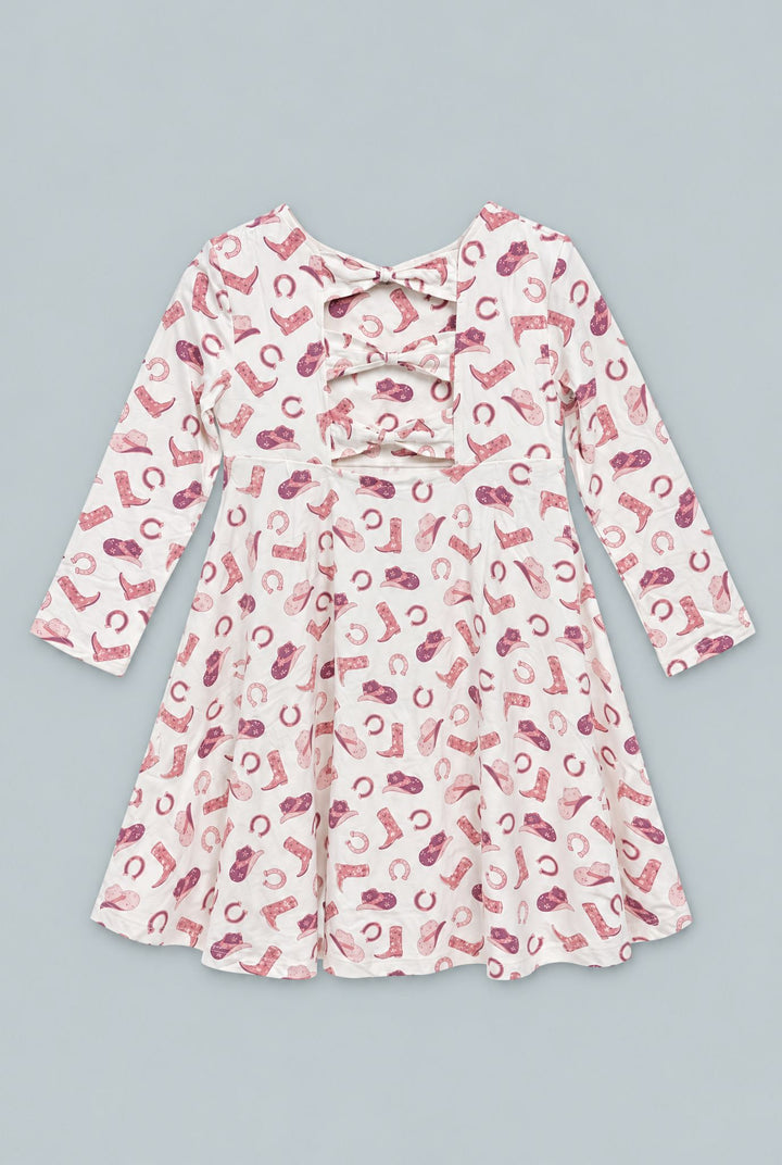 Twirly Bow Dress Cowgirl - Gwen