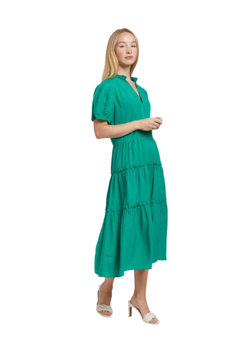 Georgette Dress - Green