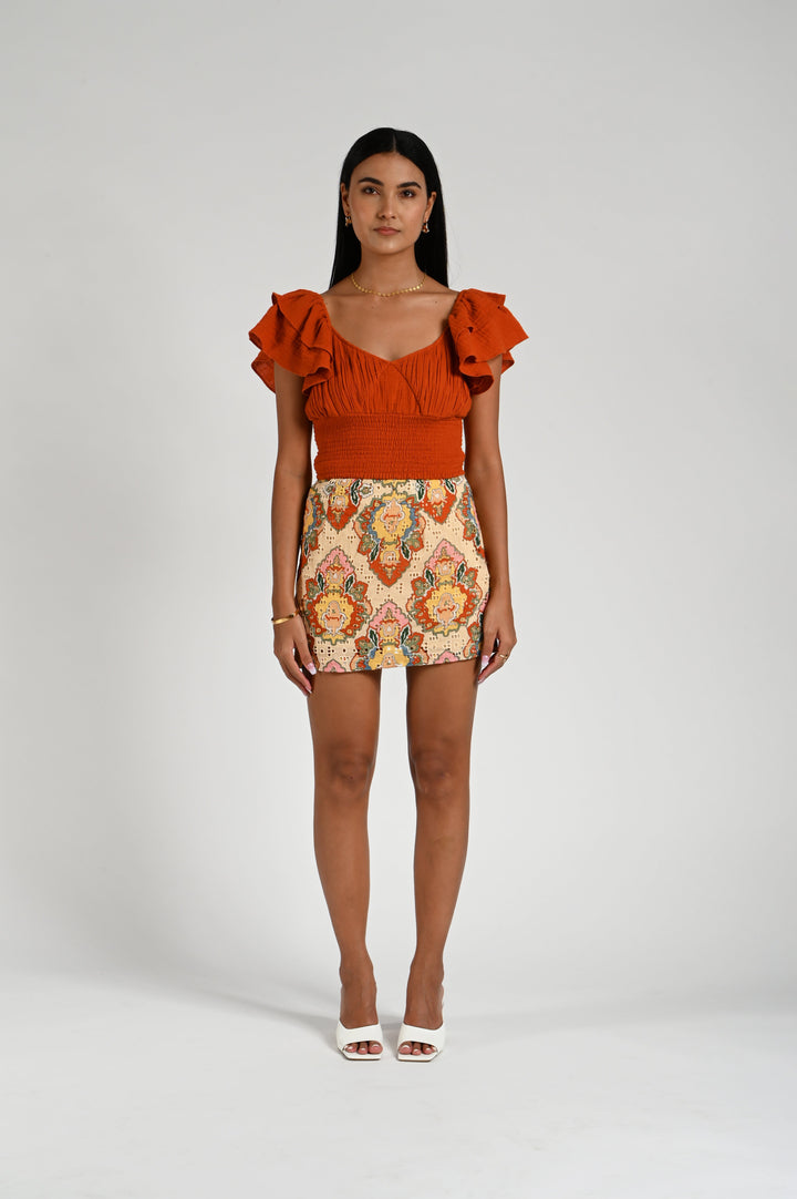 Gracie Mini Skirt - Aztec Multi