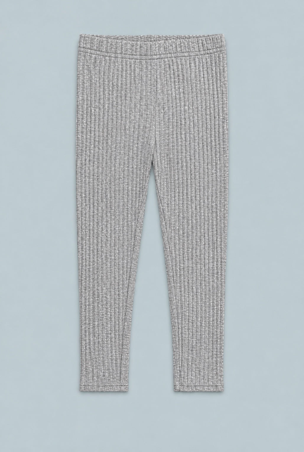 Ribbed Leggings - Heather Gray