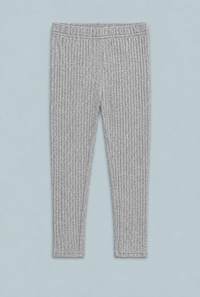 Ribbed Leggings - Heather Gray