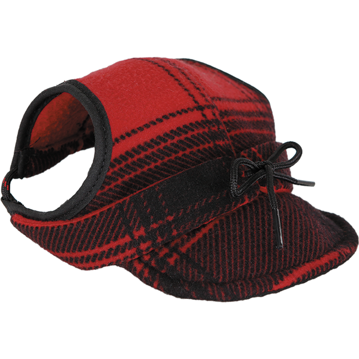 The Critter Kromer Cap - Red/black Plaid