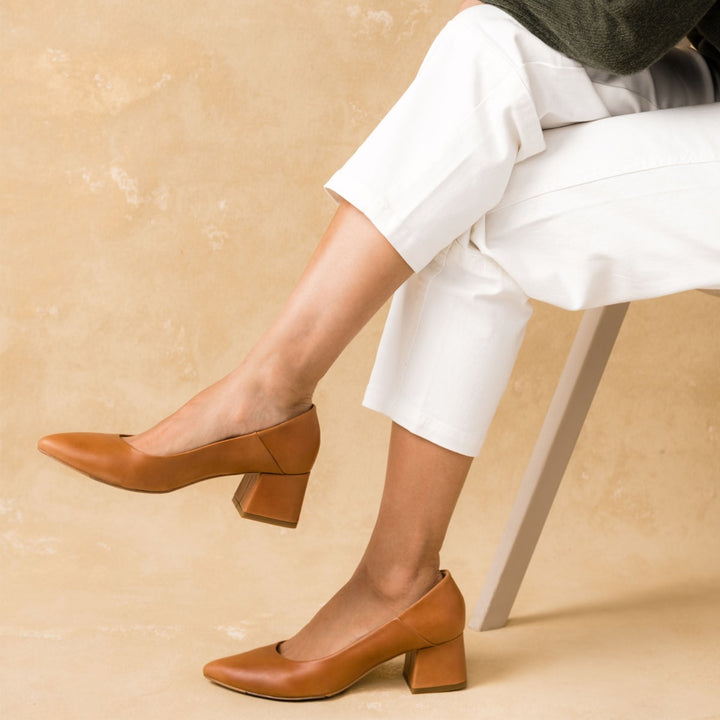 Fiorela Go-To Mid Heel - Caramel