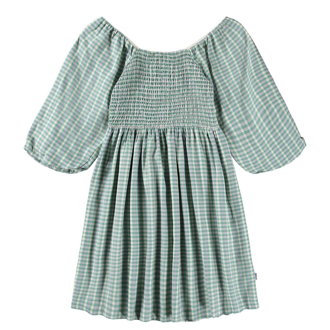 Cherisa Dress Short Sleeve - Menthe Gingham