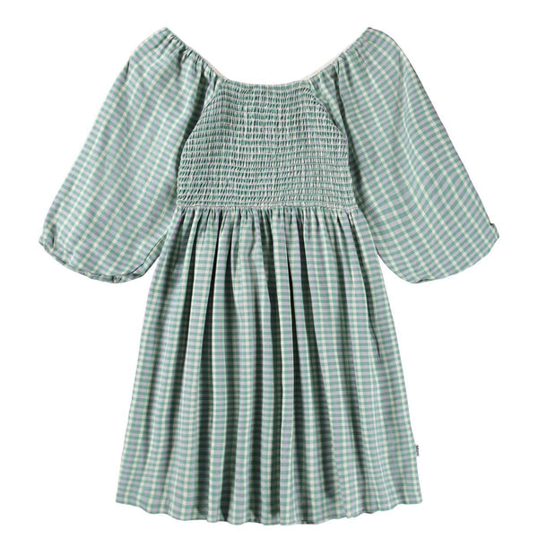Cherisa Dress Short Sleeve - Menthe Gingham