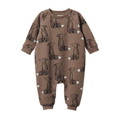 Long Sleeve Juno Romper - Foxy Cub Print