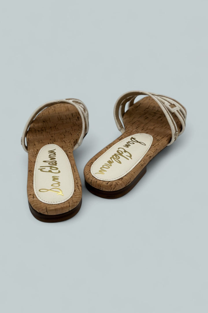 Bay Multi Slide Sandals - Natural Cork Multi