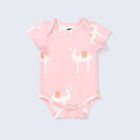 Short Sleeve Jack + Jill Bodysuit - Pink Camel